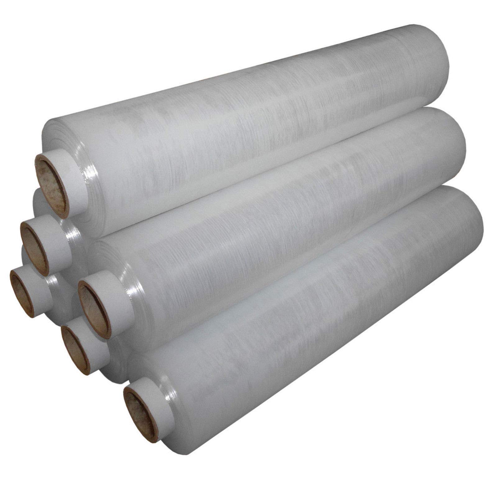 REALPACK® 1 x QUALITY FLUSH CORE CLEAR PALLET STRETCH WRAP STRONG SHRINK FILM SIZE - 500mm X 250m IDEAL FOR WRAP FREE FAST DELIVERY