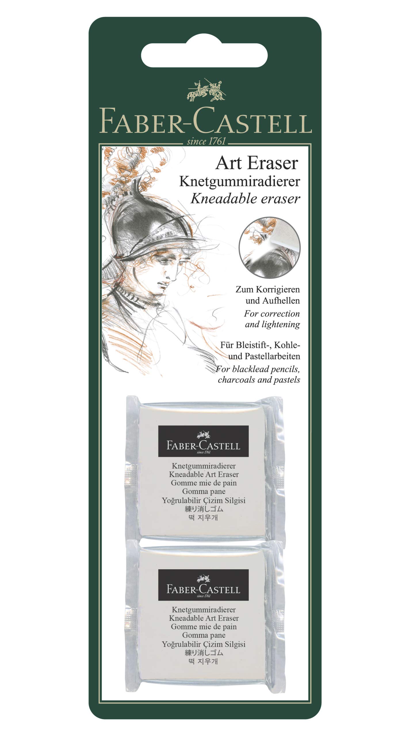 Faber-Castell Art Eraser 127155 Kneading Rubber Pack of 2