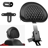 DREAMIZER Adjustable Driver Backrest Plug-in Motorcycle Backrest Compatible with Harley Touring Road Glide Street Glide Road King Electra Glide 1997-2023, Black