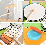 XIAPIA Kids Drum Kit Toy Percussion Set Wind Chimes Xylophone Toddler Gift view 2