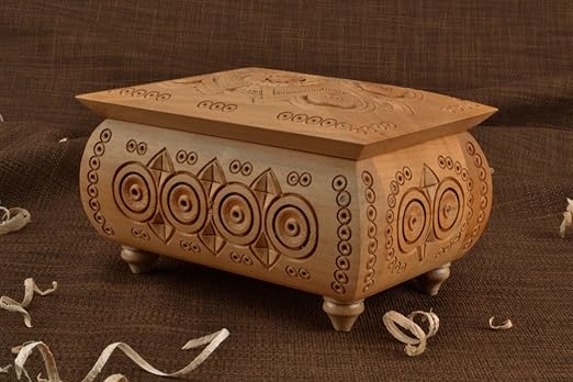 Joyero con patas (Madera de peral): Amazon.es: Hogar