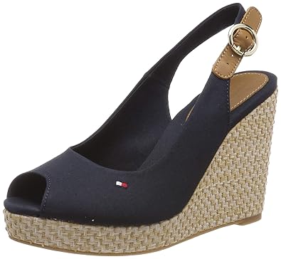 Tommy Hilfiger Damen Iconic Elena Basic Sling Back Slingback Sandalen