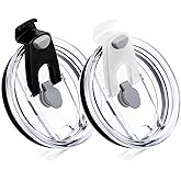 Replacement Flip Lids for 20 oz Insulated Tumbler,2 Pack Covers Spill Proof Splash Resistant Tumbler Lid,Compatible with Yeti/Ozark Trail/Sunwell and More Brand 20 oz Tumbler