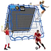 Volleyball Baseball Rebounder Net, Softball Rebound Pitchback Net, Quick Adjustments Lacrosse Ball Return Bounce Back Practice Equipment, Ideal for Outdoor Indoor and Backyard Training