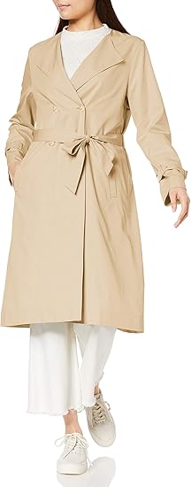 Amazon ナチュラルビューティーベーシック トレンチコート キュームコアツイルコート レディース コート ジャケット 通販