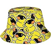 Bucket Hat Funny Duck Fisherman Hat Travel Beach Sun Hat Outdoor Cap for Men Women Adults