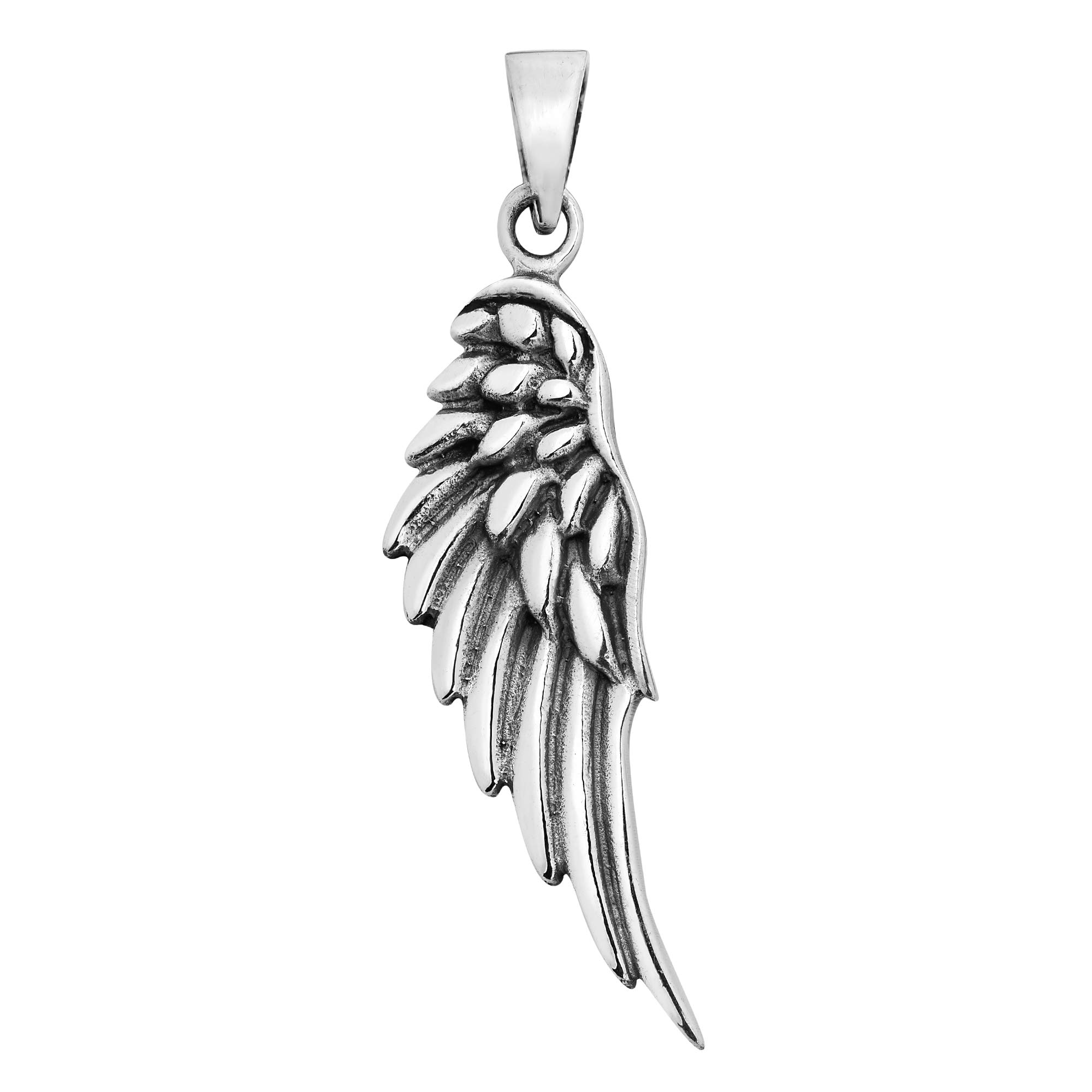 AeraVida Heavenly Angel Wing .925 Sterling Silver Pendant