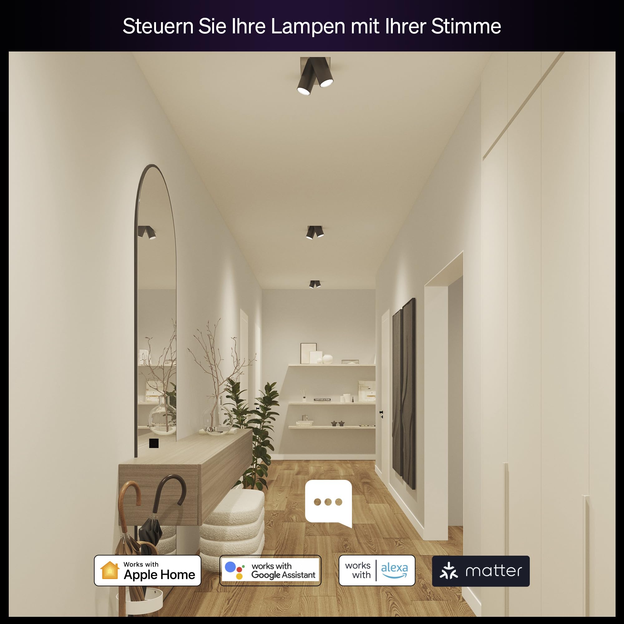 Philips Hue Essential Smart LED GU10 Spotlight, Weiß und Farbe, 345 lm Energiesparlampen, dimmbar, LED Leuchtmittel kompatibel mit Alexa, Google Assistant und Apple Home, 4er Pack 5