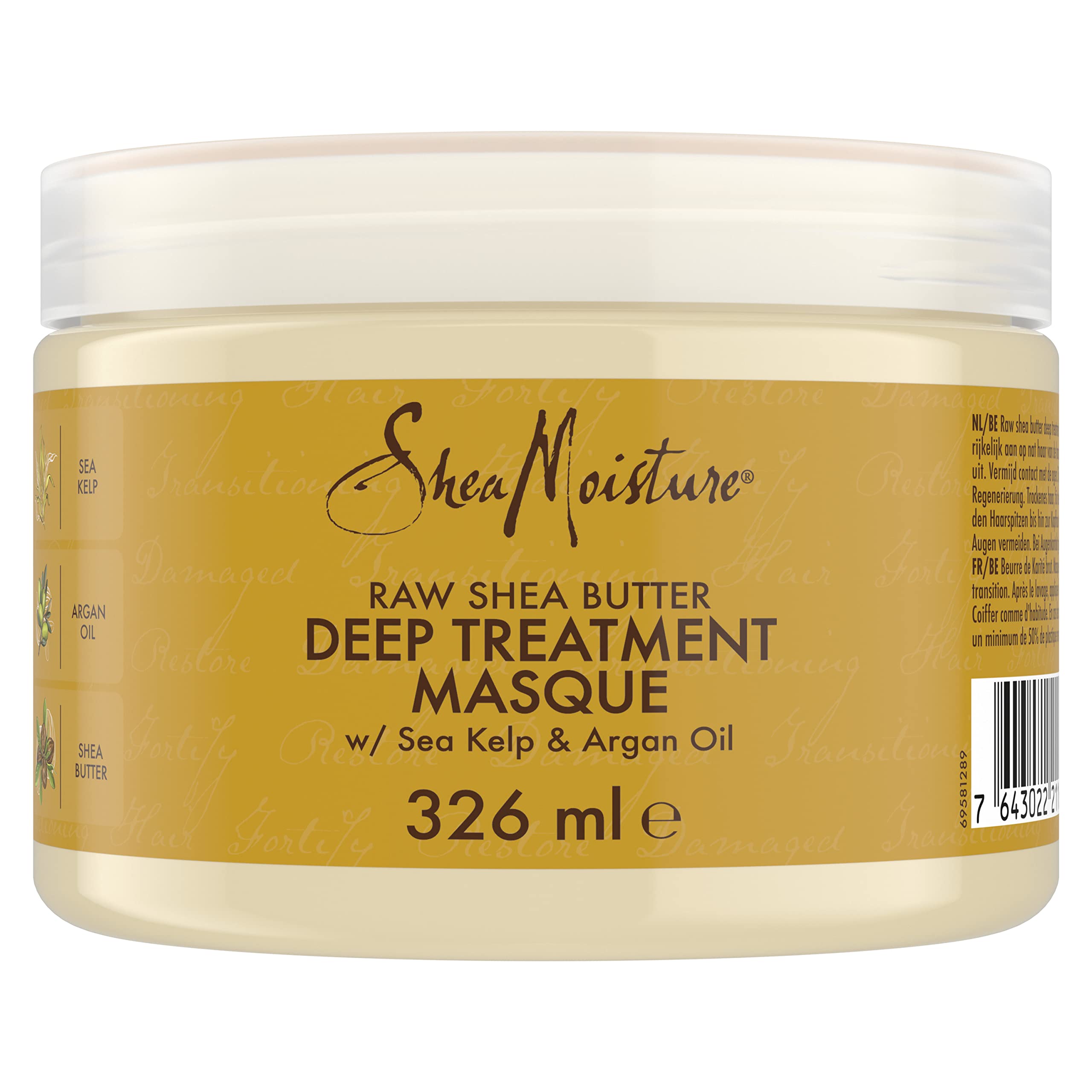 Shea Moisture Raw Shea Butter Deep Hair Treatment Mask silicone and sulphate free hair mask for dry, damaged or transitioning hair 326 ml