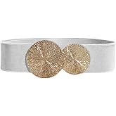 Weenkeey Women's Elastic Vintage Wide Waist Belt Stretchy Retro Cinch Belts Fashion Waistband for Dresses Coat