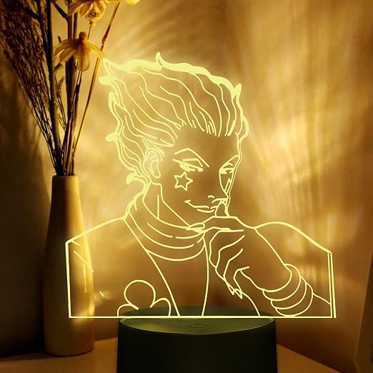Kids Night Light Gift Led Touch Sensor Colorful Bedroom Nightlight Anime Hunter X Hunter Decor Light Cool 3D Lamp Hisoka Gadgets