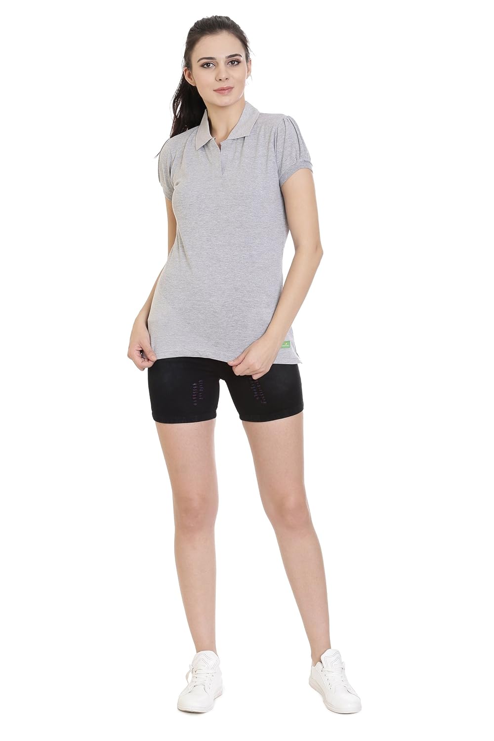 goldstroms women polo collar t-shirt/tee/top