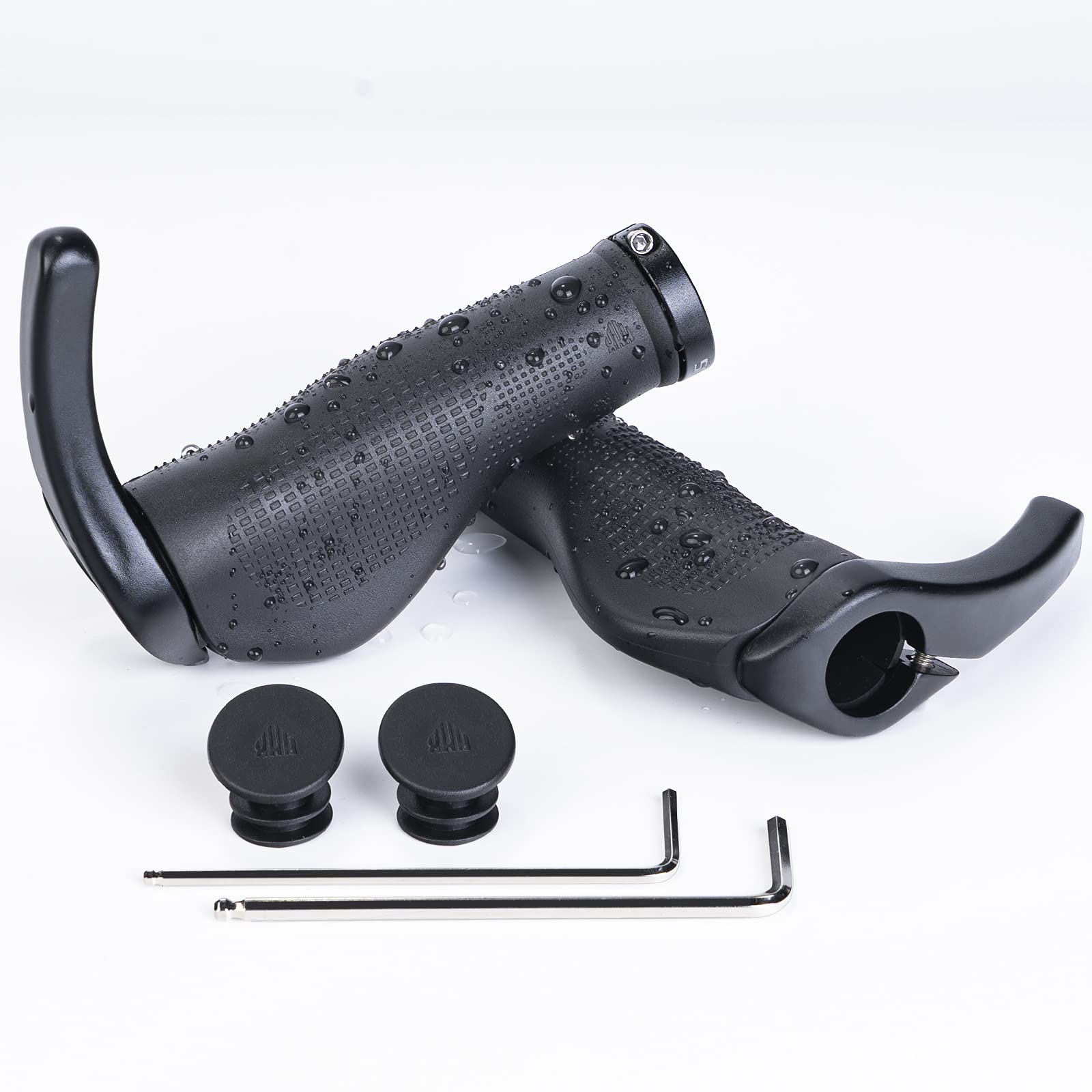 Photo 1 of PRUNUS Bike Grips Rubber Ergonomic Antislip Handlebar Grips for MTB Bicycle Mountain