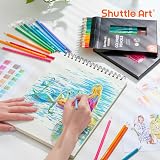Shuttle Art 80 Colour Pencils Set Soft Core Drawing Art Pencils Adults Kids view 2