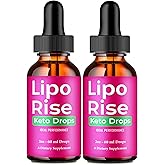 Lipo Rise Drops, Official LipoRise Supplement Droppers - Maximum Strength, All Natural Keto Liquid Drops, Advanced Formula Sustain Active Lifestyle & Fitness Goals, Lipo Rise Droppers Reviews (2 Pack)
