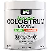 Cure24 Bovine Colostrum X3 Supplement Powder for Humans, 100% Pure Whole Natural Grass Fed Superfood, High IgG, Plus Probiotic & Prebiotic, Unflavored, Made in USA