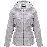 Bellivera Women's Faux Fur Coat Shearling Fluffy Fuzzy Shaggy Hood Sherpa-Lined Fleece Jacket