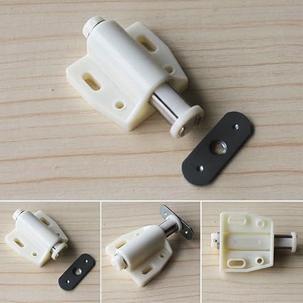 Ainstsk 4pcs Push To Open Magnetic Door Drawer Cabinet Latch Catch