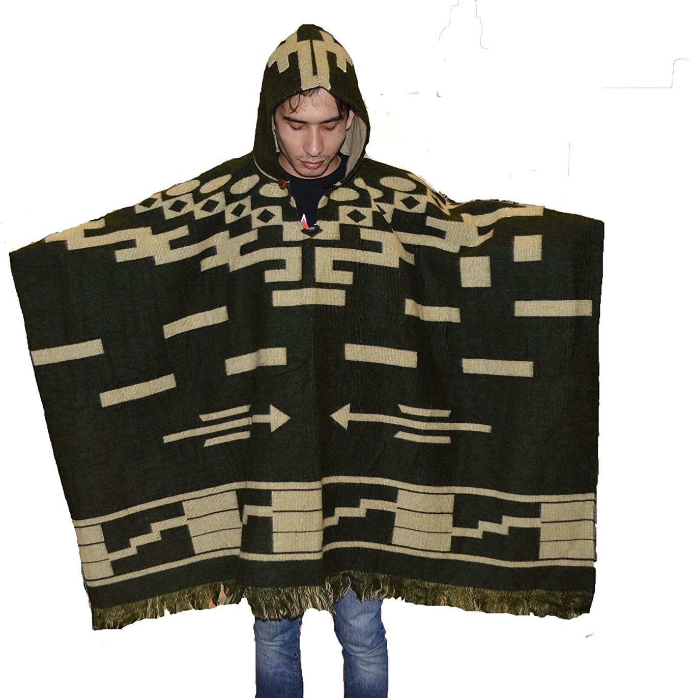 poncho per uomini western