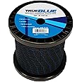 Stens 146-919 Starter Rope 5/32" Diameter, 100' Length, 5 Size - Stretch Rope for Leaf Engine and Weed Wacker, Pull Behind Tiller, Weed Cutter, Drag Harrow, and Pull Cord Rope - Black Rope