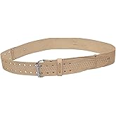 McGuire-Nicholas 960 2-Inch Roller Buckle Belt in Tan Saddle Leather
