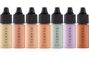 TEMPTU Perfect Canvas Airbrush Color Corrector: Long-Wear, High-Performance Airbrush Color Correctors | Weightless Color Correction For Skin Discoloration | 7 Shades