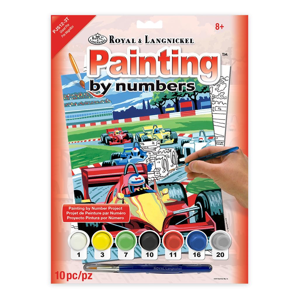 Royal & Langnickel Painting by Numbers A4 Size Grand Prix Designed Painting Set