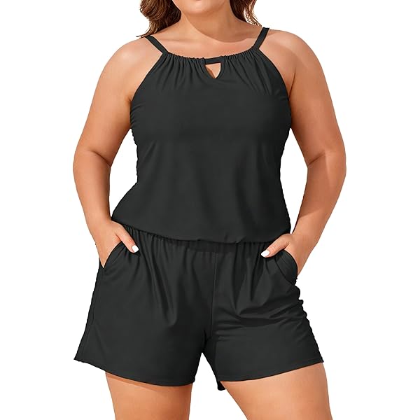 COMVALUE Swim Romper Women One Piece Swimsuit Tummy Control Bathing Suit Modest Full Coverage Swimwear With Shorts Pockets Army Green Xxl 1d03008a 8147 4825 A80e Aaa9f9f7f81a.3a69970bc261193f1f64c76ab00c400f