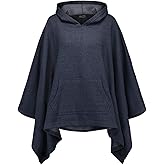 MV Sport Women's Sweatshirt Blanket Poncho Hoodie/Cozy Fleece Pullover Ponchos/Warm Hooded Cape for Women