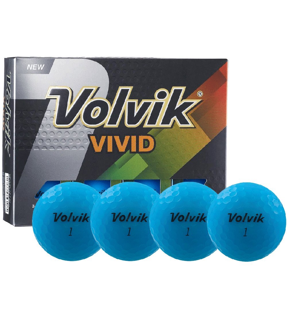 Buy Volvik Vivid Golf Balls 1 DZ (Matte Blue) Online at Low Prices in