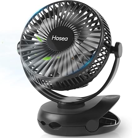 Amazon 卓上扇風機 Hosea 扇風機 Usb扇風機 21年最強版6in1モデル 10 000mah大容量 扇風機 卓上 クリップ扇風機 最大45時間運転 Usb充電式 扇風機 小型 ミニ扇風機 車 扇風機 超強風 静音 風量4段階調節 360 角度調整 コードレス Ledライト機能付き 熱中症対策