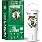 Hydrapeak x NBA Officially Licensed Nomad 32 Oz Stainless Steel Tumbler with Handle and Straw Lid In A Gift Box (Boston Celtics)