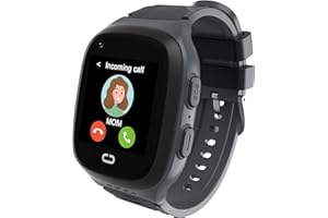 CIRPOS 4G Kids Smart Watch for Boys with GPS Tracker SIM Card WiFi Location Cell Phone SOS Calling Waterproof Voice Chat Touch Screen Alarm Clock for Ages 5-12 Kids Birthday Gifts (Black)