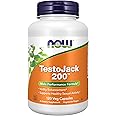NOW Foods Supplements, TestoJack™ 200 with Tongkat Ali, Tribulus, Maca and Horny Goat Weed, 120 Veg Capsules