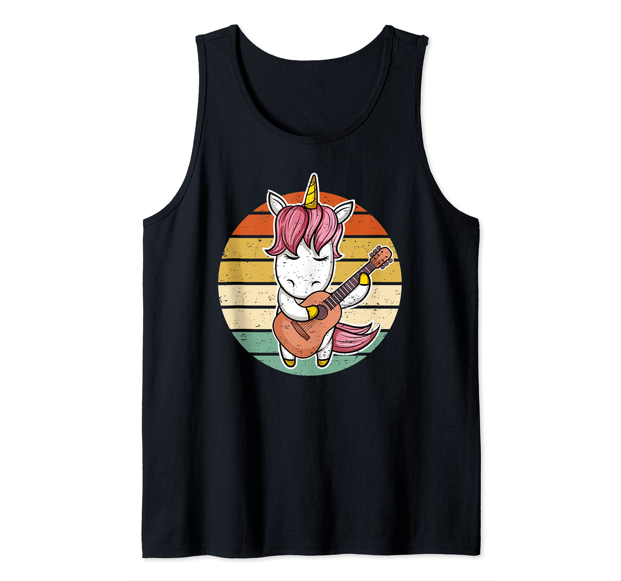 Unicorn Guitar Player Guitarist Tank Top