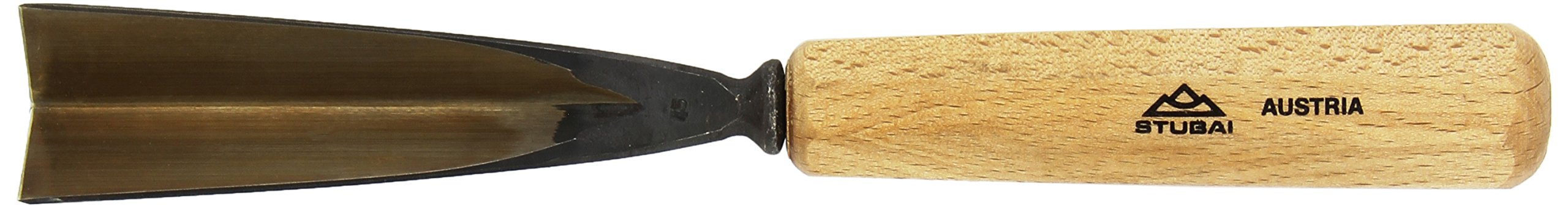Stubai 524530 Type 45 with Wooden Handle Woodcarving Chisel, Gold/Beige, 30 mm