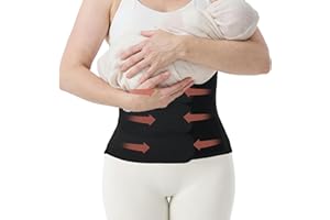 Postpartum Belly Band for C-Section Recovery: Abdominal Binder Post Surgery with Hot Cold Pocket for Pain & Swelling Relief -
