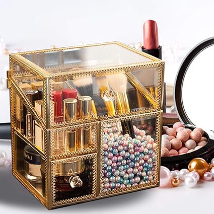 Amazon.de: Antike Box, Handgemachte Make-up Veranstalter Vintage