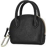 Mundi Mini Grace RFID Wallet Coin Purse Mini Pouch Charm with Key Chain, Black