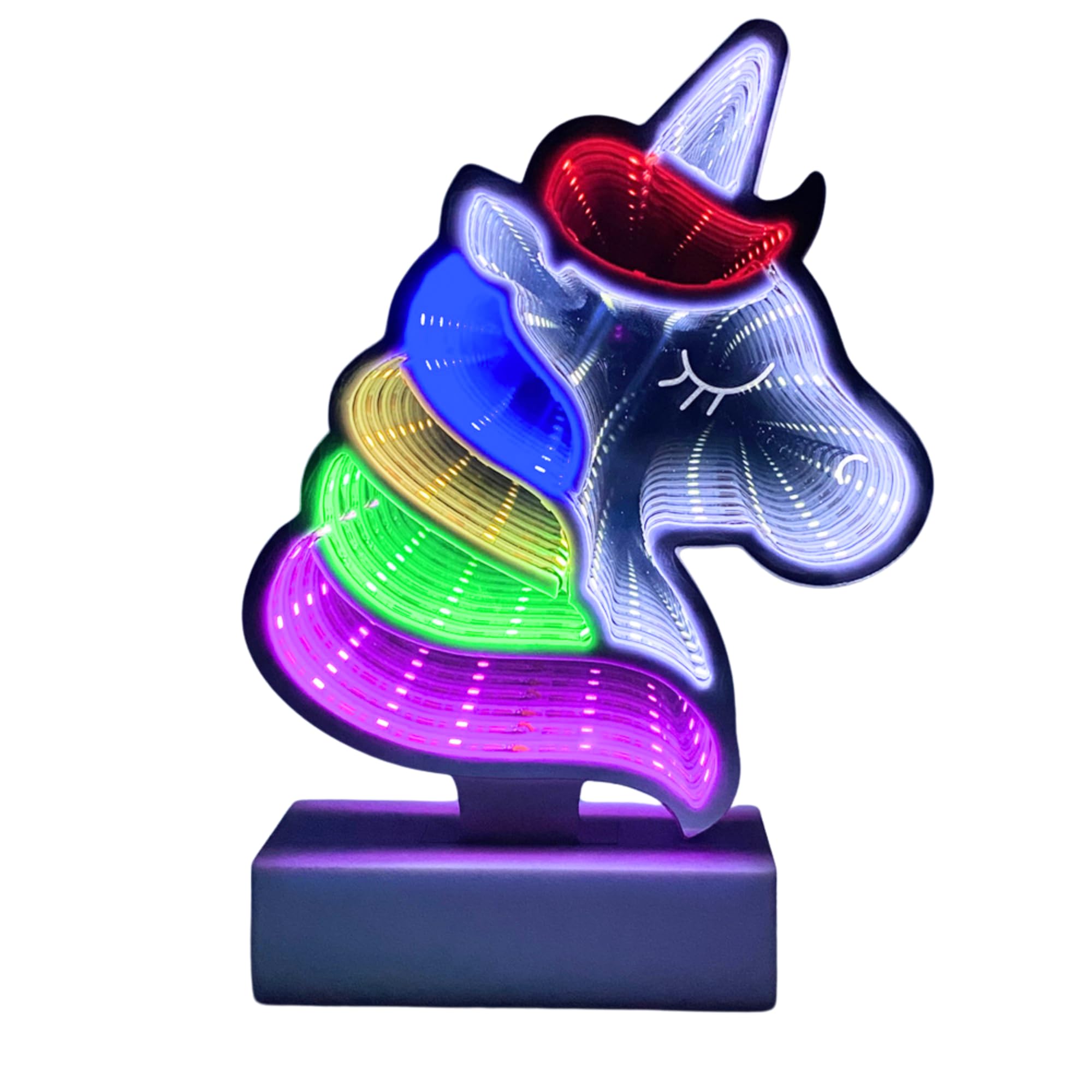 Gleneagles Unicorn Infinity Light - Neon Sign Gaming Accessories for Room. Cute Bedroom and Gaming Room Accessories with Infinity Effect