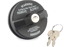 Locking Gas Cap, Lock Fuel Cap Replace 05278655AB, 5278655AB Compatible with Chrysler Dodge Jeep Ram - Challenger Grand Carav