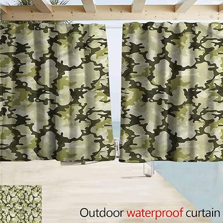 Amazon Com Thermal Insulated Blackout Curtains Camo Jungle