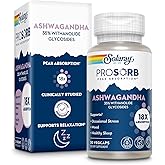 SOLARAY Ashwagandha Capsules 18X Absorption - Ashwagandha Root and Leaf Extract 240 mg - Occasional Stress Relief and Mood Support Supplement - Vegan, 60-Day Guarantee - 30 Servings, 30 VegCaps