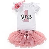 shlrzy 1 Year Old Girl First Birthday Outfit Tutu For Baby Girl 1St Birthday One Outfits Dress