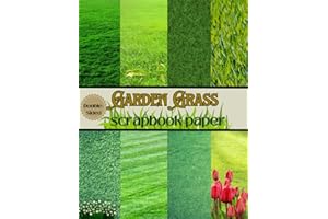 Garden Grass Scrapbook Paper: Grass Texture Scrapbooking Paper | 8.5" x 11" 20 Double-Sided Sheets for Journaling, Junk Journ