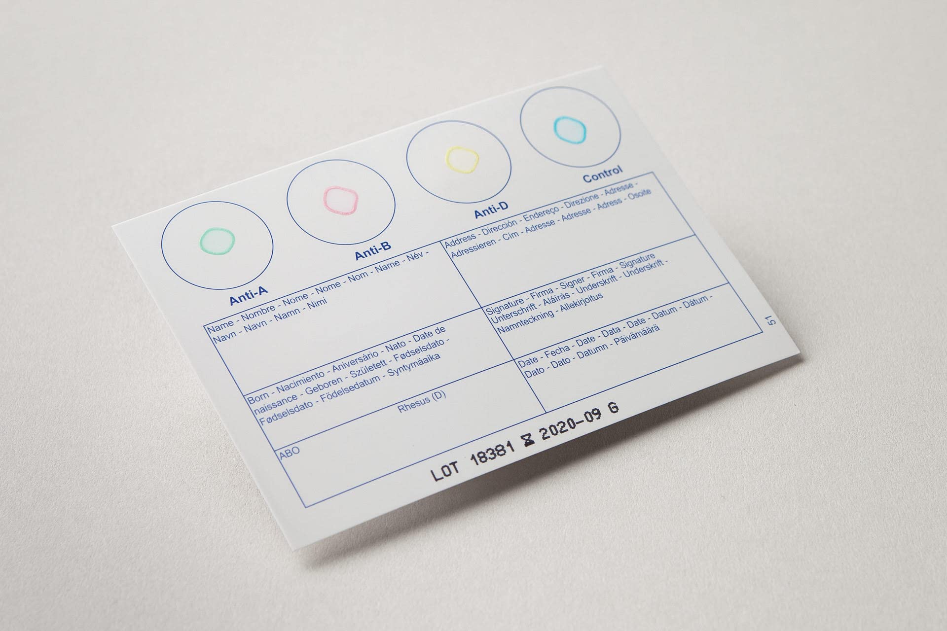 EldonCard Blood Type Test (Complete KIT) - Find Out if You are A, B, O, AB & RH- Results in Minutes - Air Sealed Envelope, Safety Lancet, Micropipette, Cleansing Swab - 1 Pack