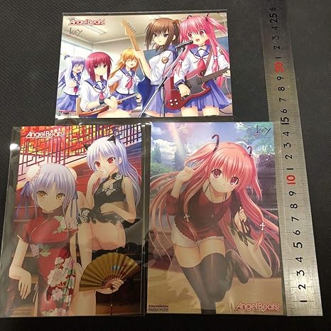 Amazon エンジェルビーツ Angel Beats イラストカード 3点セット アイドル 芸能人グッズ 通販