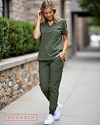 Monarch Uniforms Slim Fit Stretchy Scrubs Women's