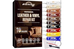 MCTRHG Leather Repair Kit for Furniture, Couch, Sofa, Jacket, Car Seats and Purse, Restores Faux, Artificial, Genuine Pleather and Any Material, with Super Easy to Follow Instructions to Match Any Color