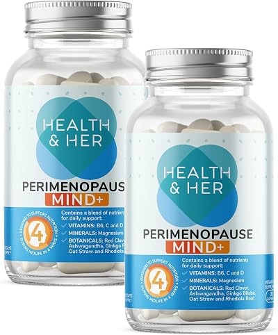 Health and Her Perimenopause Mind+ Supplements 60 Caps Vegan Gluten Free